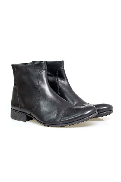 Butik SİYAH RENK BAĞCIKSIZ HAKİKİ DERİ ERKEK BOT
