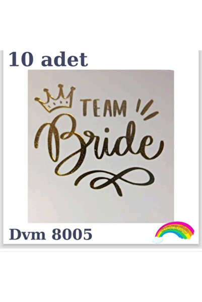 eğlencemarketi Team Bride Dövme 10 Adet 8005