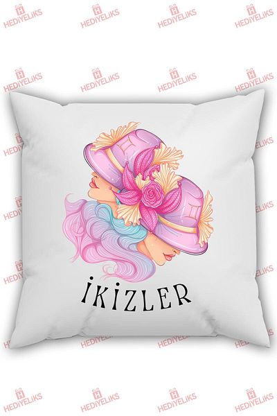 HEDİYELİKS Horoscope Themed Gemini Sign Gift Pillow