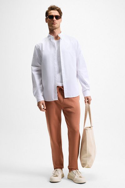 GRIMELANGE Olsen Men's Shoes - Beli Elastic Cordon Sides Pockets Arkada Stylo Relaxed Fit Sweatpants