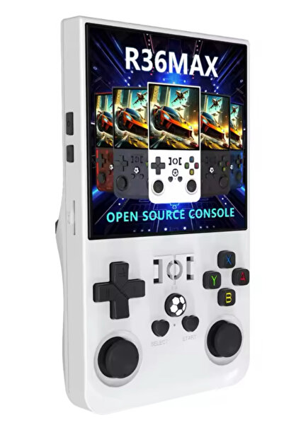 Voground R36max El Retro Oyun Konsolu 4 Inç HD Büyük Ekran Taşınabilir Cep Vi...