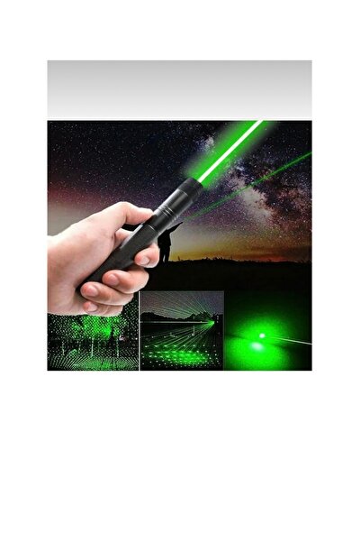 abnturk Şarjlı Anahtar Emniyetli Yeşil Poınter Yüksek Güçlü İşaretçi Kalem Lazer 5000 Metre Menzil