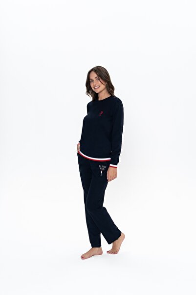 U.S. Polo Assn. U.S. Polo Assn. Kadın Lacivert Renkli Çeyizlik Pijama Takımı - SELKR20C11E0G