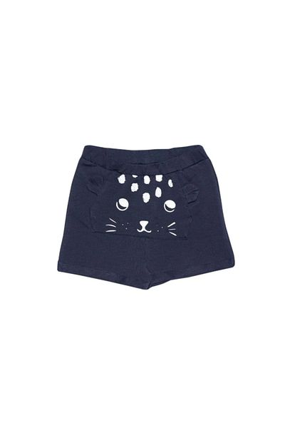 LOVETTI DarK Navy Kangaroo PocKet Shorts for Girl