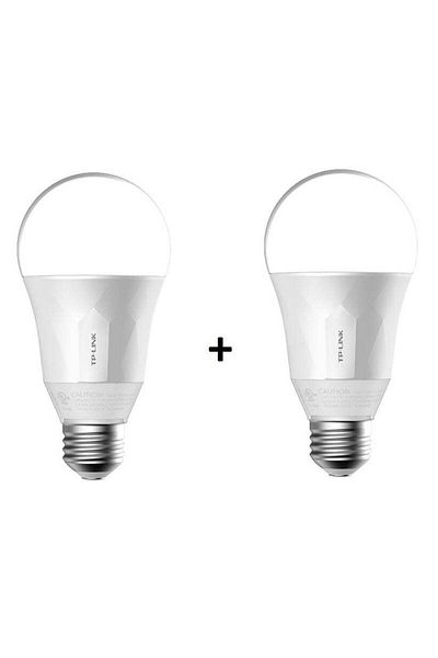 TP-LINK Pack of 2 Smart Wi-Fi LED Bulb With Dimmable Light LB100 - White