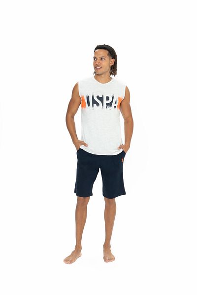 U.S. Polo Assn. Πόλο Ασν. Ανδρικό Σετ Πιτζάμες Athlete&Shorts - SELKR18A88A5A