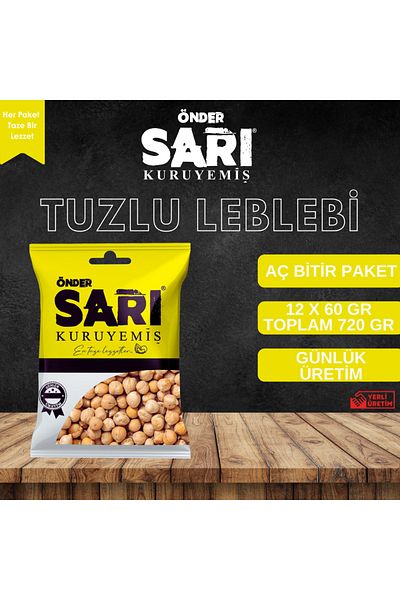 Önder Sarı Kuruyemiş Salted Pebbles Nuts 60 Gr