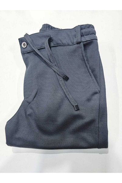 alpike Men's Seasonal Elastic Waist Jagger Black Trousers