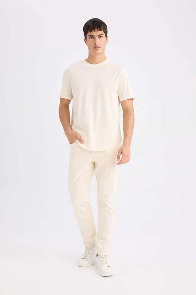 DeFacto Beige Men's T-Shirt
