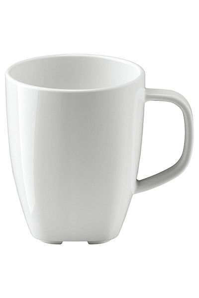IKEA 4 tea cups, height 8 cm, set of 4 white porcelain coffee cups, size 170 ml