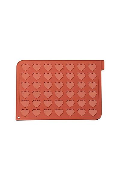 silikomart Silicone mat for heart-shaped macarons, Mac03, 38.5x35mm