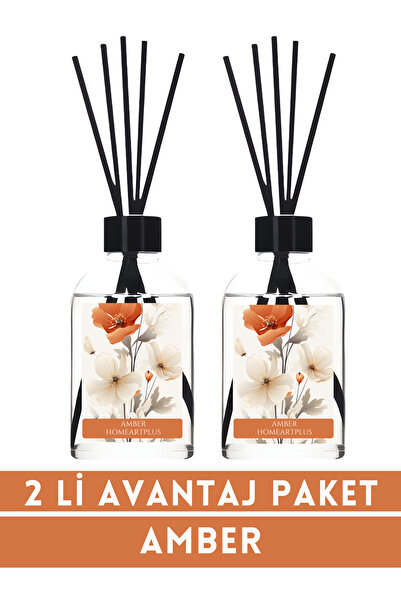 homeartplus 2li avantaj paket amber oda kokusu bambu esansiyel uçucu yağ 50 ml