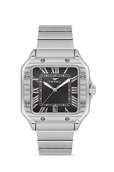 FERRO Gümüş Çelik Kordon Erkek Kol Saati F11448A-A2