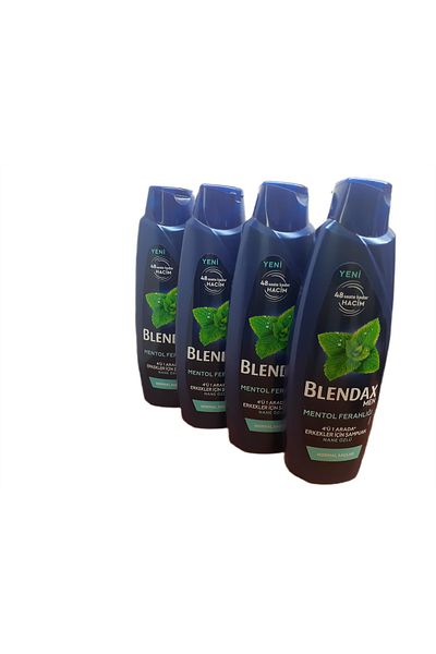 Blendax Menthol Refresh 4 in 1 - 470 ML Shampoo X 4 Pieces