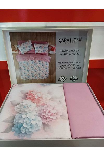 Çapa Home 100% Cotton Double Person Premium Quality Bedding Set