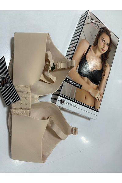Orkide 8905 Laser Cut Hidden Underwire Seamless Empty Cup Breathable Unbreakable Cup Single Bra