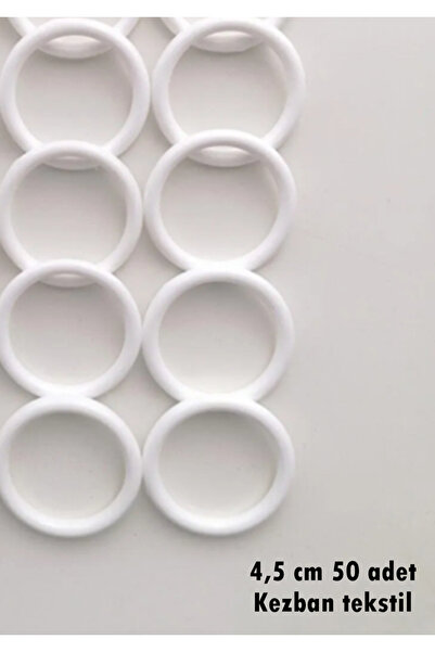 Kezban Tekstil 1.kalite Lif Halkası - Plastik Halka 4.5 Cm (50 Adet)