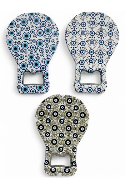 GALATA GIFT 3 Pieces Magnet Bead Bottle Opener Refrigerator and Water Bottle Opener