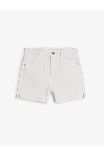 Koton New Season Cotton Low Waist Pocket Denim Shorts