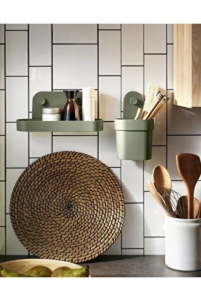 IKEA 4 Adet Yuvarlak Amerikan Servis Çap 37 Cm İkea 4'lü Set Tabak Servis Altlığı Supla Altlık Deniz Sazı