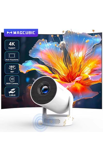 Choice Eu Plug Hy300 Pro-white Magcubic Projector Android 11 4k 1280*720p Hy300 Pro Dual Wifi 260ansi 180