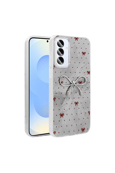 HTstore حافظة متوافقة مع هاتف Galaxy S24 Plus مع غطاء حماية من السيليكون Zore Ponti - أزرق فاتح