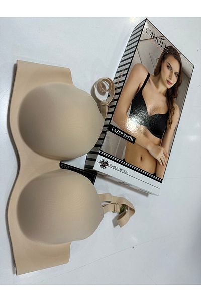 Orkide 8905 Laser Cut Hidden Underwire Seamless Empty Cup Breathable Unbreakable Cup Single Bra