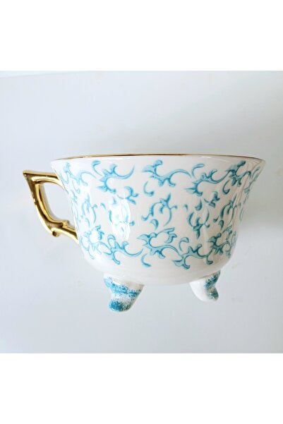 MyBalliStore Mavi Desenli Seramik Fincan