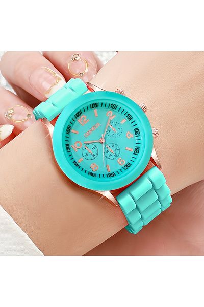 Geneva Soft Silicone Cord Women's Watch