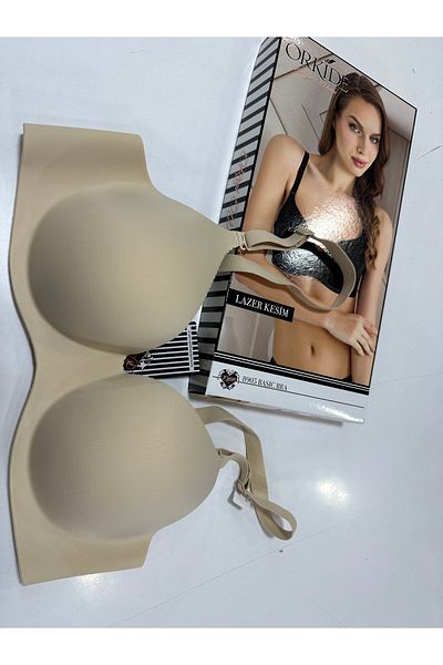 Orkide 8905 Laser Cut Hidden Underwire Seamless Empty Cup Breathable Unbreakable Cup Single Bra