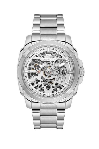 Bigotti Bg.1.10605-1 Automatic Mechanism Steel Case 5 Atm Waterproof Metallic Color Men's Wristwatch