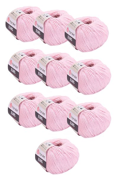 Yarnart 10 X Jeans 18 Πακέτο 10 Amigurimi Baby String Jeans 10 τεμάχια