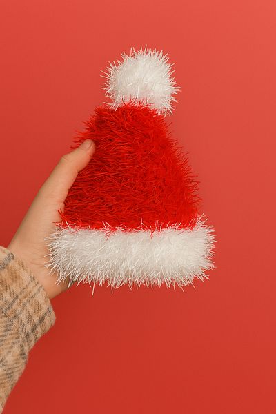 MALLY PET PROFESSIONEL PET CARE Santa Hat - Handmade Sound Cat and Dog Toy