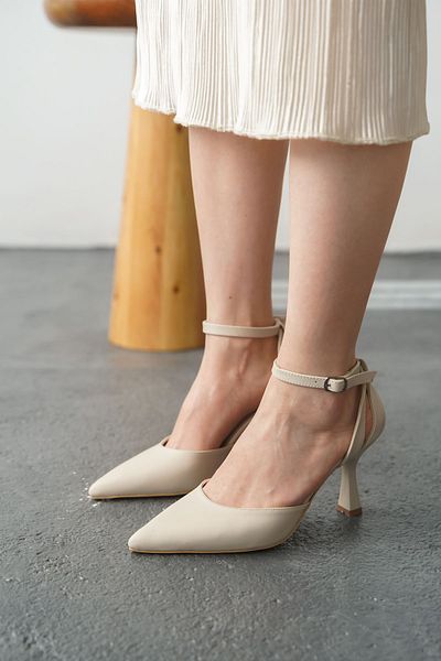GOFFSHOES Pantofi Serici Hyena de damă - piele nudă