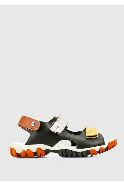 Kiddo Boy's Khaki Flat Sandals