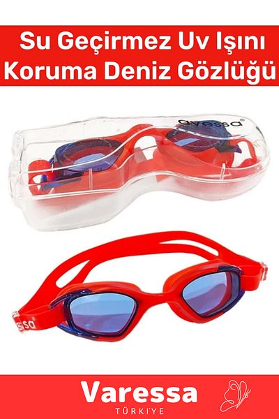 VARESSA Premium Adjustable Strap Waterproof Uv Ray Protection Silicone Plastic Antifog Children's Sea Glasses