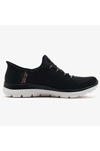 SKECHERS Summits Classy Night 150128Tk Slip-İns Unisex Spor Ayakkabı SİYAH-BEYAZ