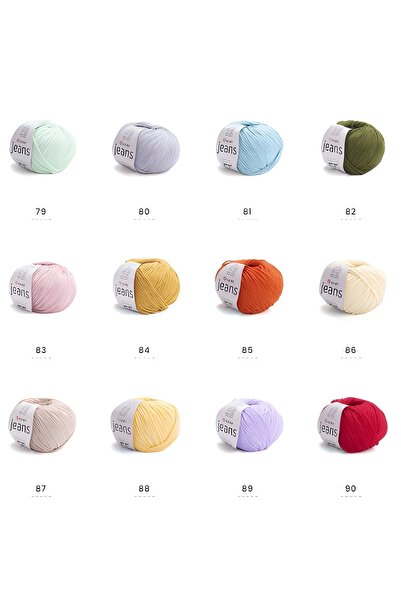 Yarnart 10 x Jeans 15 10'lu Paket Amigurimi Bebek İpi Jeans 10 Adet