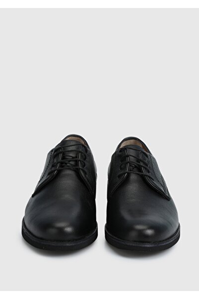 Provoq Men's Black Leather Shoes