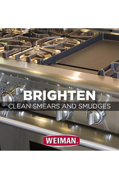 Weiman Stainless Steel Cleaner and Polish Trigger Spray - Protects Against Finge