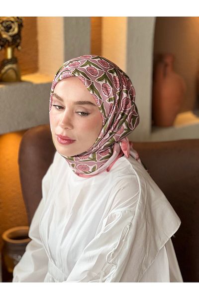 Modakaşmir Daisy Pattern Tanca Silky Scarf