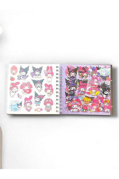 acsesuaris Kuromi Colorful Children's Sticker Notepad 16 Sheets