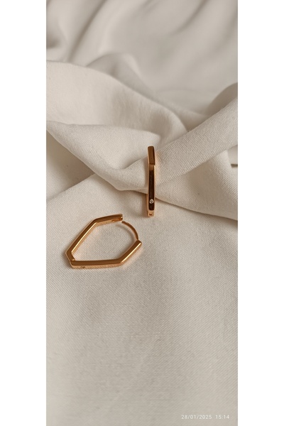 ARİ TAKI أقراط فولاذية رفيعة غير متماثلة