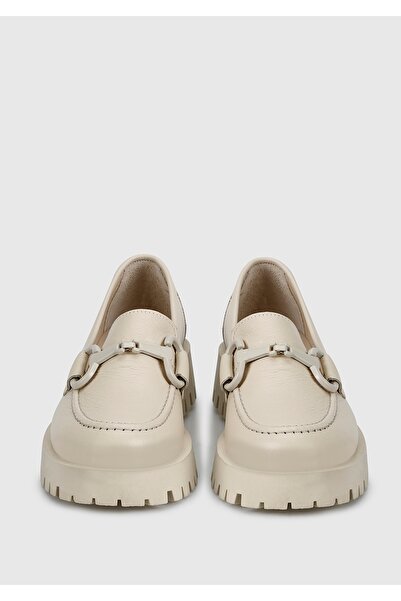 Provoq Beige Leather Women's Shoes
