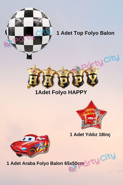 Party City Σετ μπαλονιών γιορτής γενεθλίων με θέμα το Red Foil