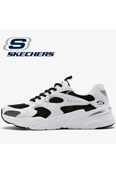 SKECHERS Bobs Bamina 117354 Unisex Spor Ayakkabı BEYAZ-SİYAH