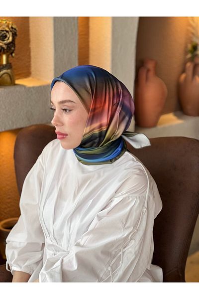 Modakaşmir Degrade Pattern Tanca Silky Scarf