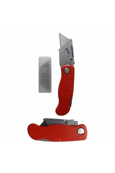 NEZADE STORE Foldable Halıfleks Utility Knife Triangle Tip Falçata ( Lisinya )
