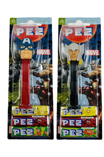 Pez Marvel Pez Lisanslı Dispenser Oyuncaklı Şekerleme X 2 avantaj paket