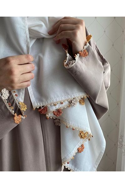 Nimet Abla Butik Hand Embroidered Prayer Robe Suit